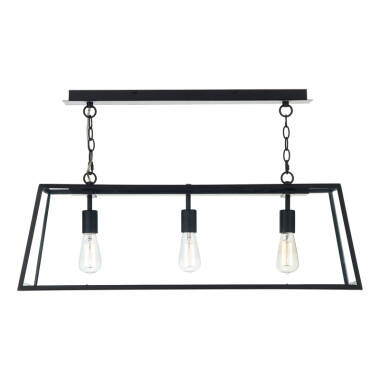 Image of Dar Academy 3 Light Bar Ceiling Pendant