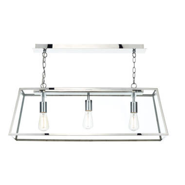 Image of Dar Academy 3 Light Bar Ceiling Pendant