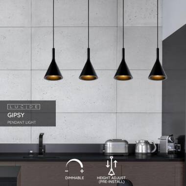 Image of Lucide Gipsy 4 Light Bar Ceiling Pendant
