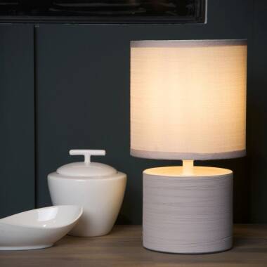 Image of Lucide Greasby Ceramic Table Lamp