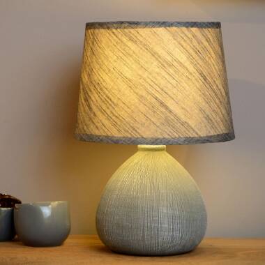 Image of Lucide Ramzi Ceramic Table Lamp