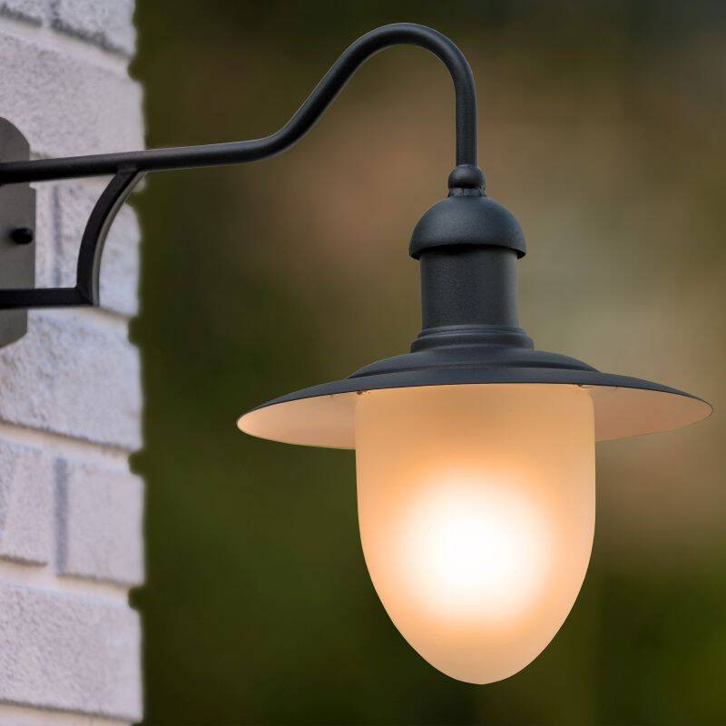 Image of Lucide Aruba Outdoor Hanging Lantern Wall Light