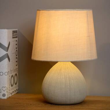 Image of Lucide Ramzi Ceramic Table Lamp