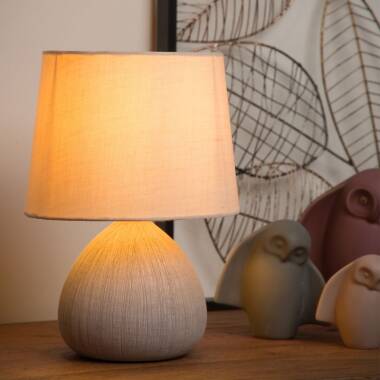 Image of Lucide Ramzi Ceramic Table Lamp