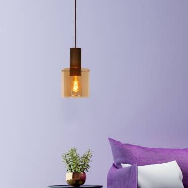Image of Lucide Toledo Glass Ceiling Pendant Light