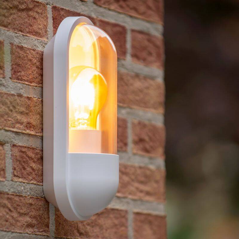 Image of Lucide Capsule Half Lantern Outdoor Wall Light