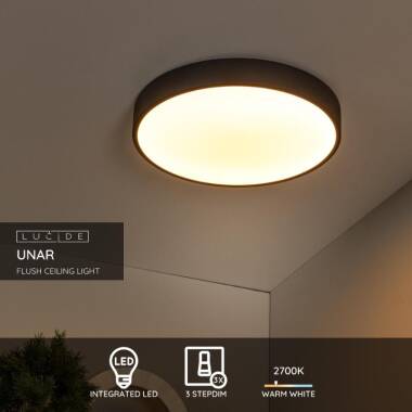 Image of Lucide Unar 36W LED Flush Light