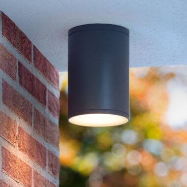 Image of Lucide Tubix Outdoor Flush Ceiling Light