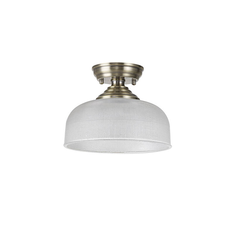 Image of Burford Glass Semi-Flush Ceiling Light