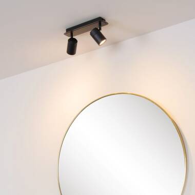 Image of Lucide Lennert 2 Light LED Spotlight Plate