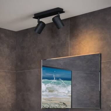 Image of Lucide Lennert 2 Light LED Spotlight Plate