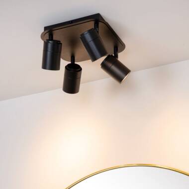 Image of Lucide Lennert 4 Light LED Spotlight Plate