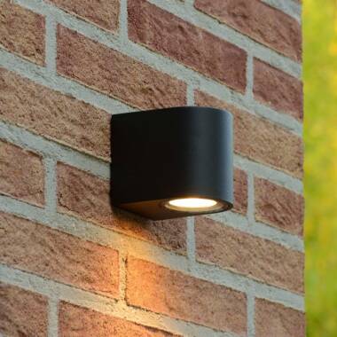 Image of Lucide Zora Round LED Outdoor Wall Light