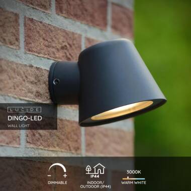 Image of Lucide Dingo LED Outdoor Wall Light
