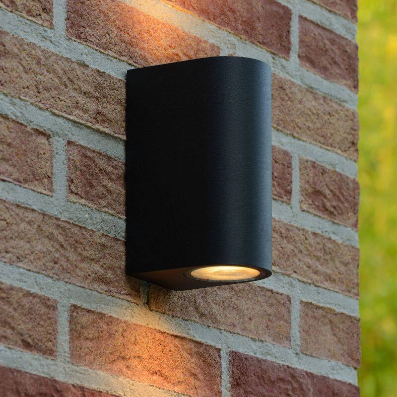 Image of Lucide Zora Round LED Outdoor Up & Down Wall Light