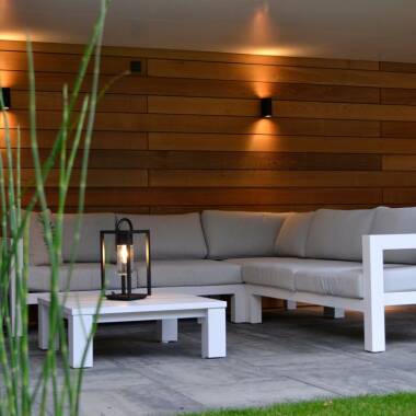 Image of Lucide Zora Round LED Outdoor Up & Down Wall Light