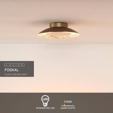 Image of Lucide Foskal Large LED Flush Ceiling Light