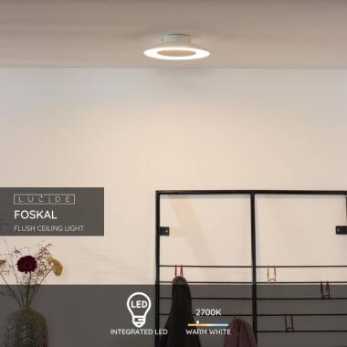 Image of Lucide Foskal Large LED Flush Ceiling Light