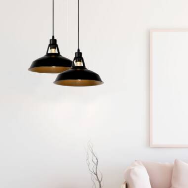 Image of Lucide Brassy-Bis Ceiling Pendant Light