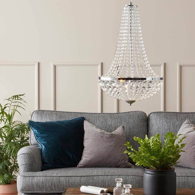 Image of Granso Bathroom Crystal Chandelier