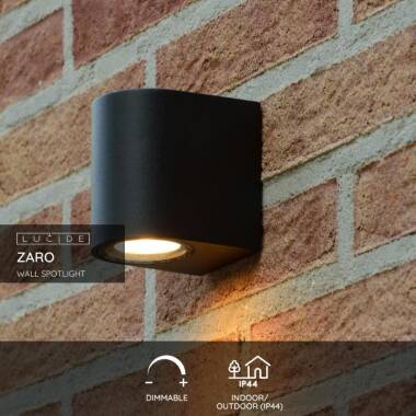 Image of Lucide Zaro Curved Outdoor Wall Light