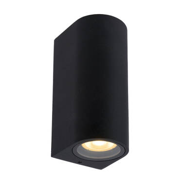 Image of Lucide Zaro Curved Outdoor Up & Down Wall Light