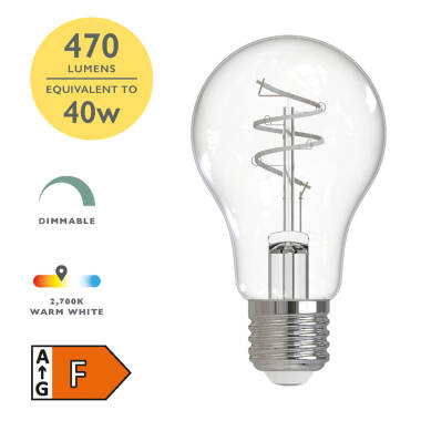 Image of Dar 5W Dimmable LED Decorative Filament GLS Bulb - Screw Cap