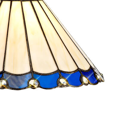 Image of Deco Glass Ceiling Pendant Light with Tiffany Shade