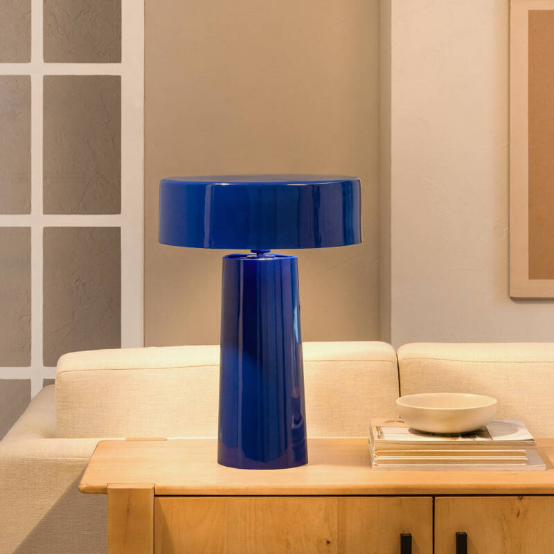 Image of Khudi & Khora Cobalt Table Lamp
