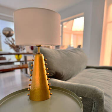 Image of Khudi & Khora Saffron Table Lamp
