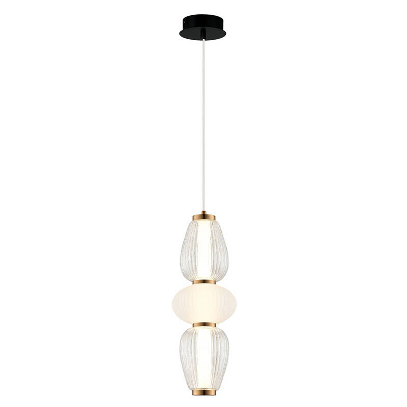 Image of Edit Shiny LED Glass Ceiling Pendant Light