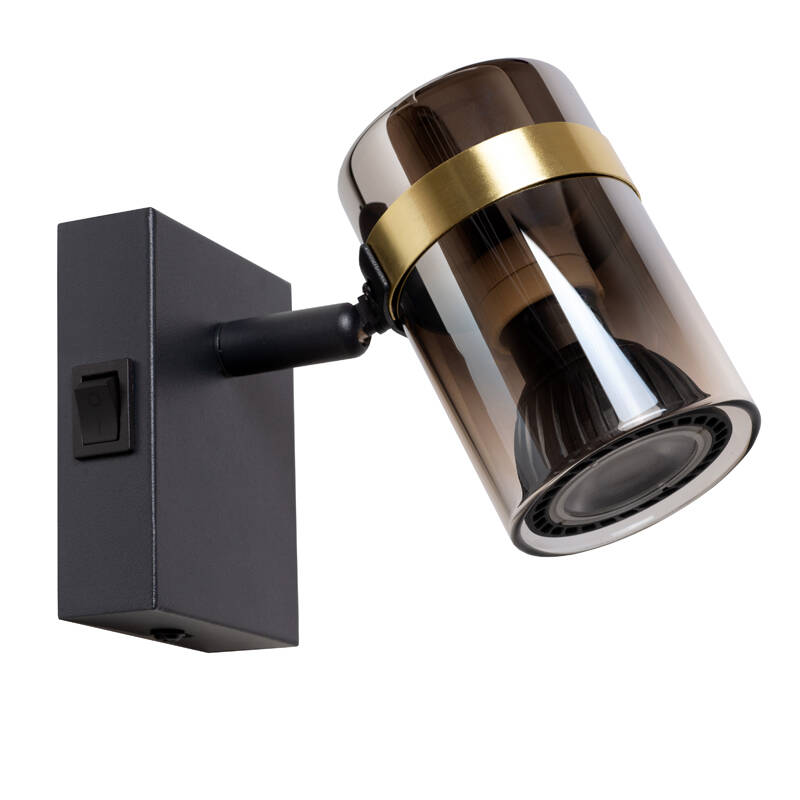 Image of Lucide Upton Glass Single Wall Spotlight