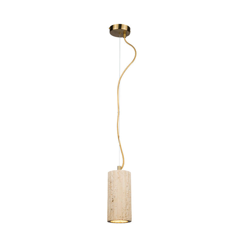 Image of Westport Noemi Travertine Stone Ceiling Pendant Light