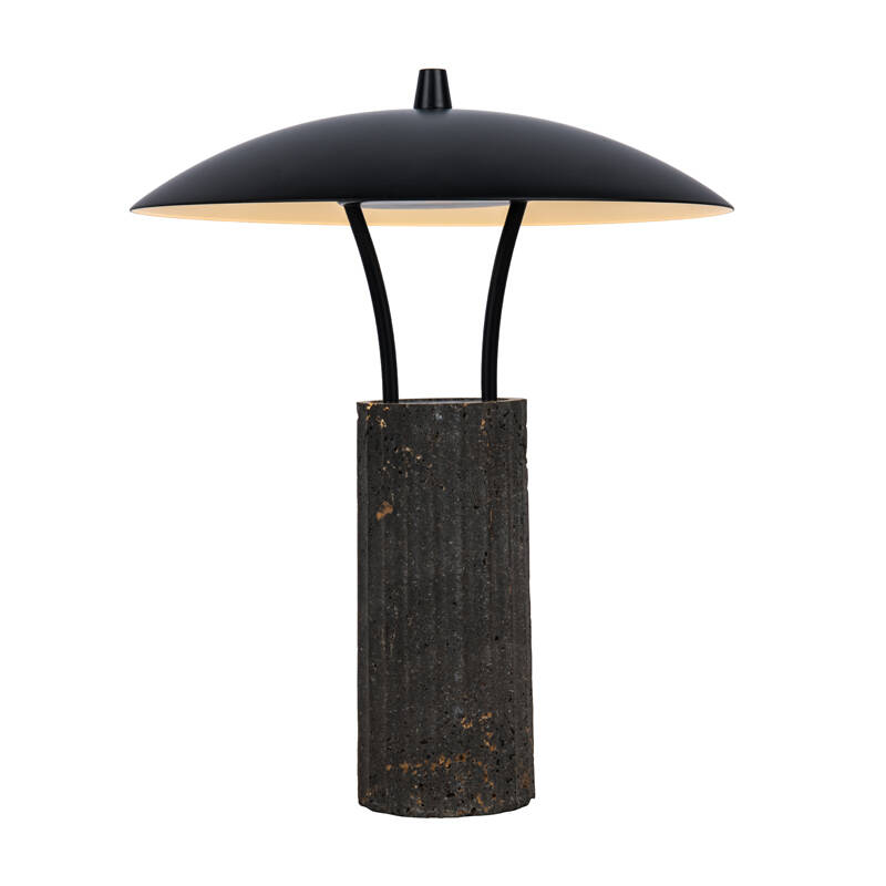 Image of Westport Isobelle Travertine Stone LED Table Lamp