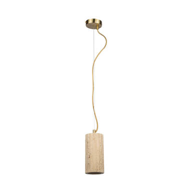 Image of Westport Noemi Travertine Stone Ceiling Pendant Light