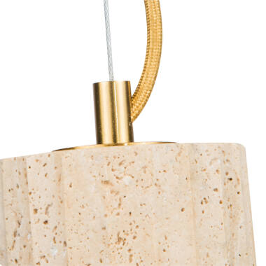 Image of Westport Noemi Travertine Stone Ceiling Pendant Light