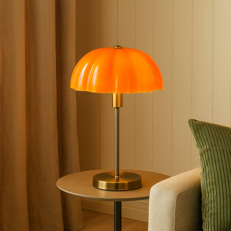 Image of Wisteria Vivenna Wide Glass Table Lamp