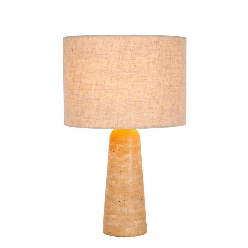 Image of Lucide Nimue Stone Travertine Table Lamp
