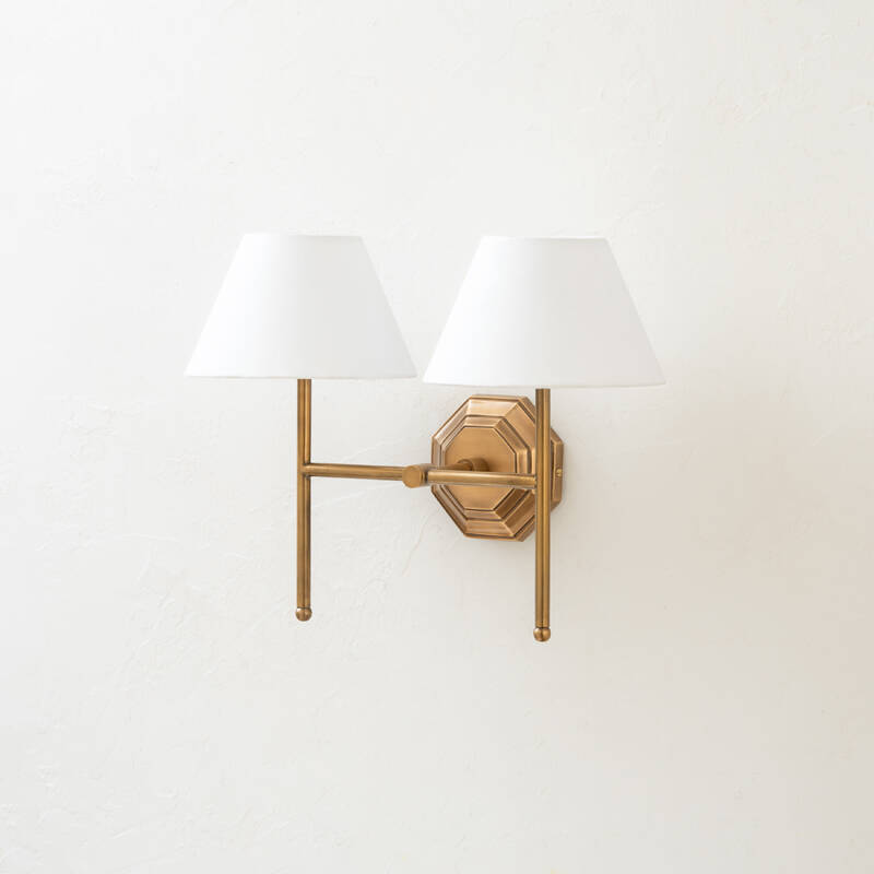 Image of Khudi & Khora Lorelei Twin Wall Light