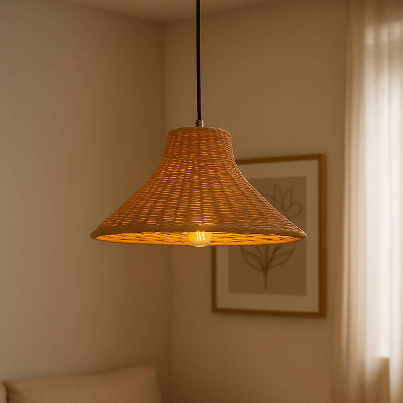 Image of Wisteria Mabel Rattan Ceiling Pendant Light