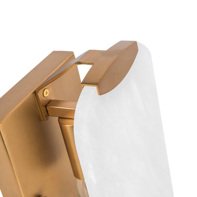 Image of Westport Emily Alabaster Glass Wall Light