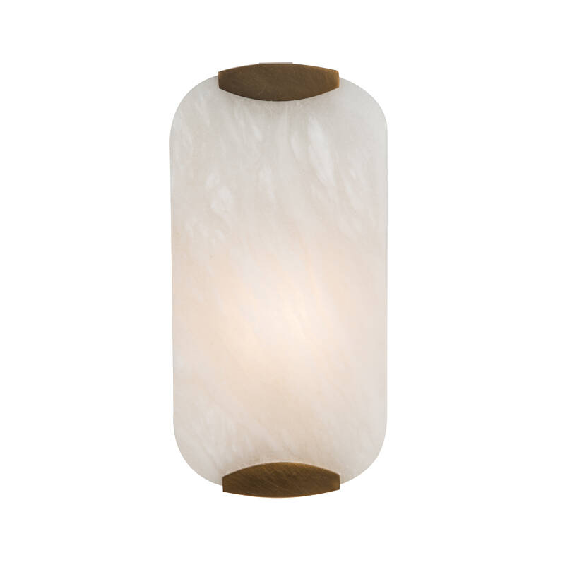 Image of Westport Emily Alabaster Glass Wall Light
