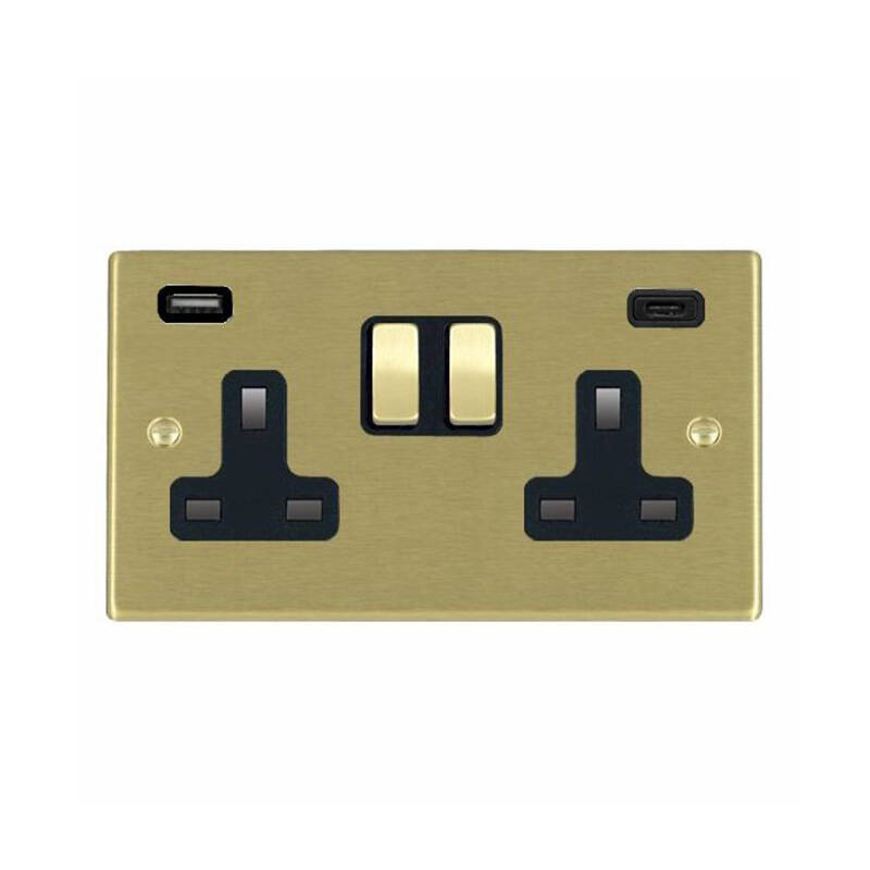 Image of Edit Hartland UK Socket with USB A+C Charging Ports