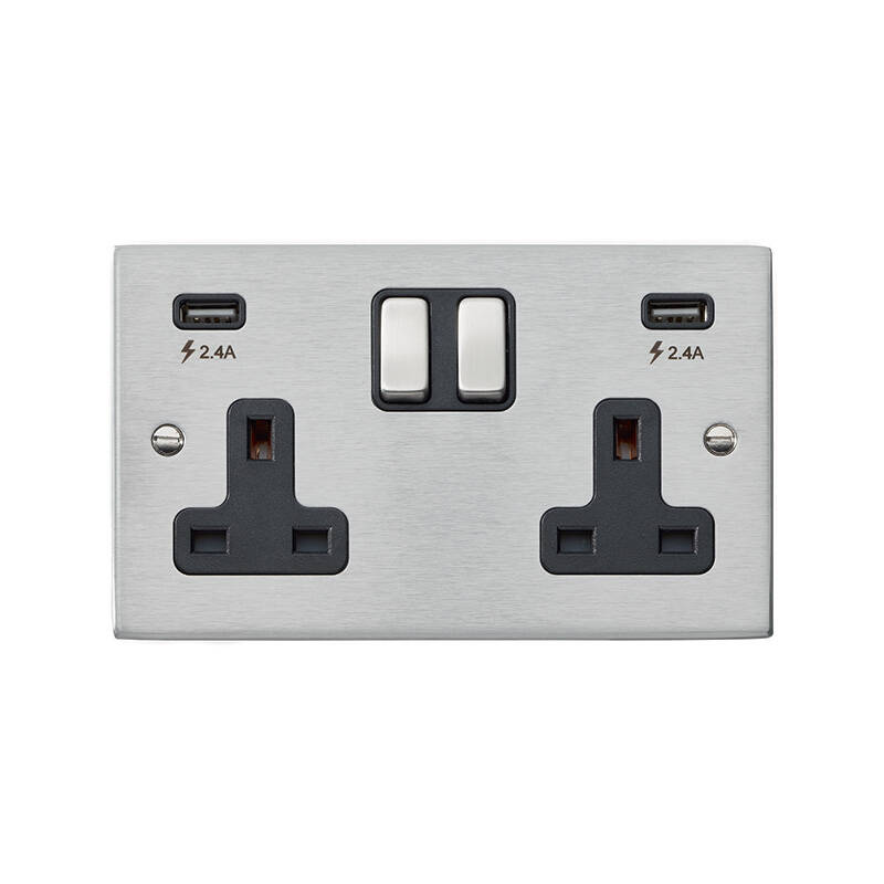 Image of Edit Hartland UK Socket with USB A Charging Ports