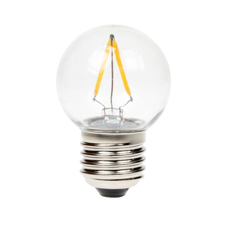 Image of 2W Dimmable LED Decorative Filament Shatterproof Festoon Golf Ball Bulb - Screw Cap