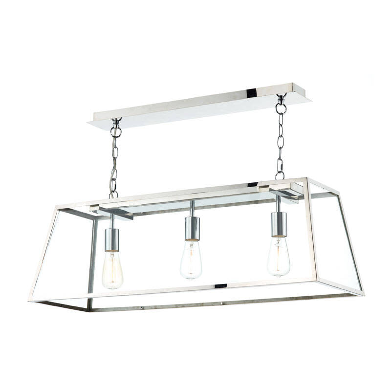 Image of Dar Academy 3 Light Bar Ceiling Pendant