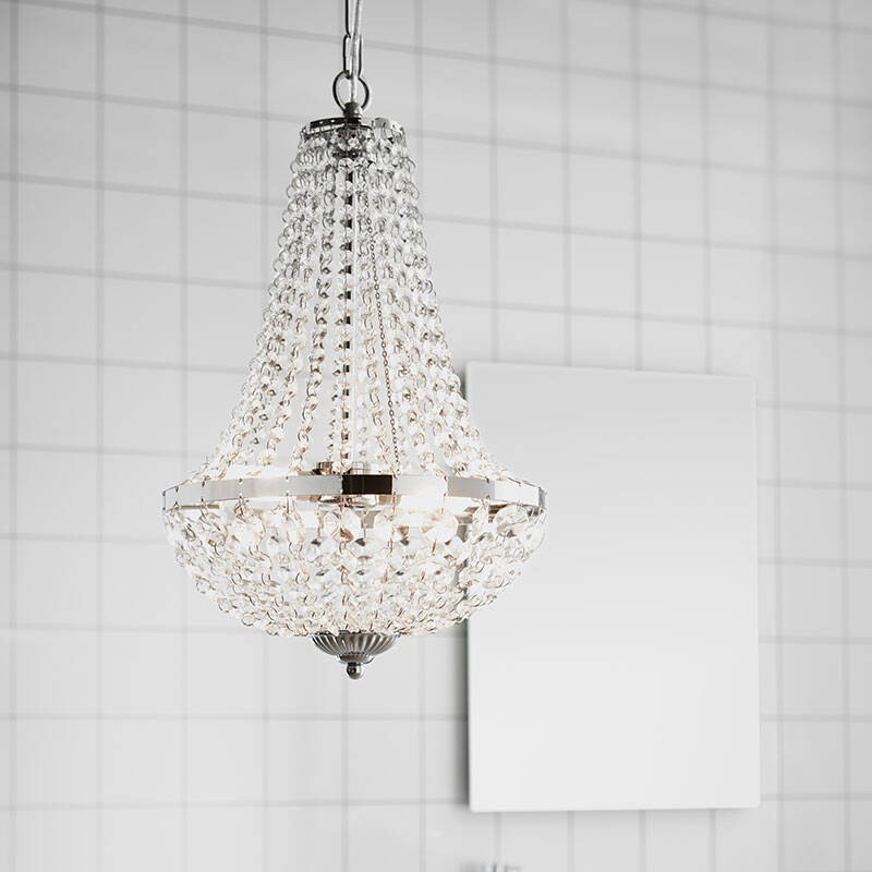 Image of Granso Bathroom Crystal Chandelier