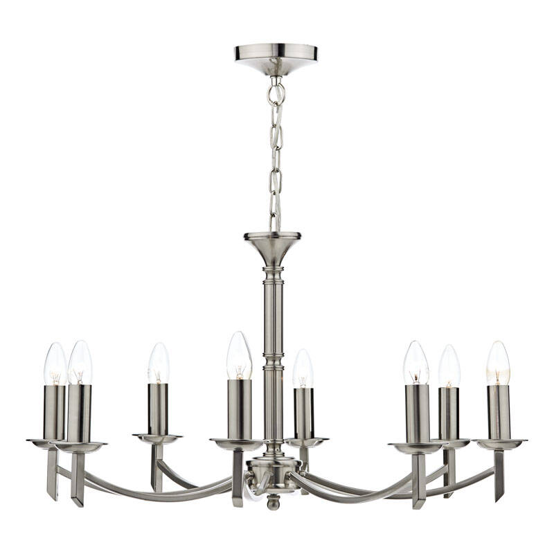 Image of Dar Ambassador 8 Light Chandelier