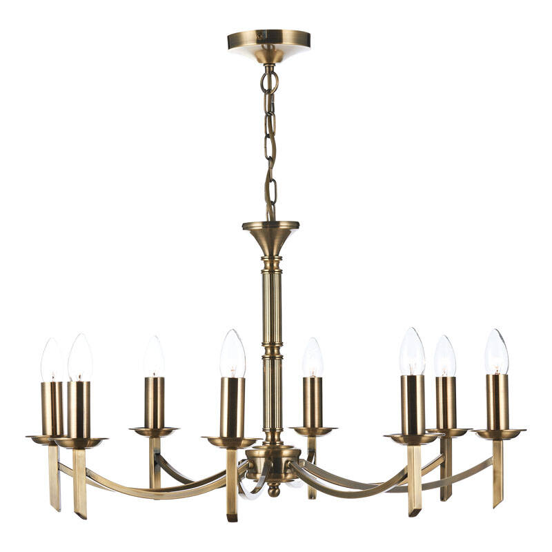 Image of Dar Ambassador 8 Light Chandelier