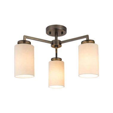 Wisteria Brook 3 Arm Semi-Flush Ceiling Light